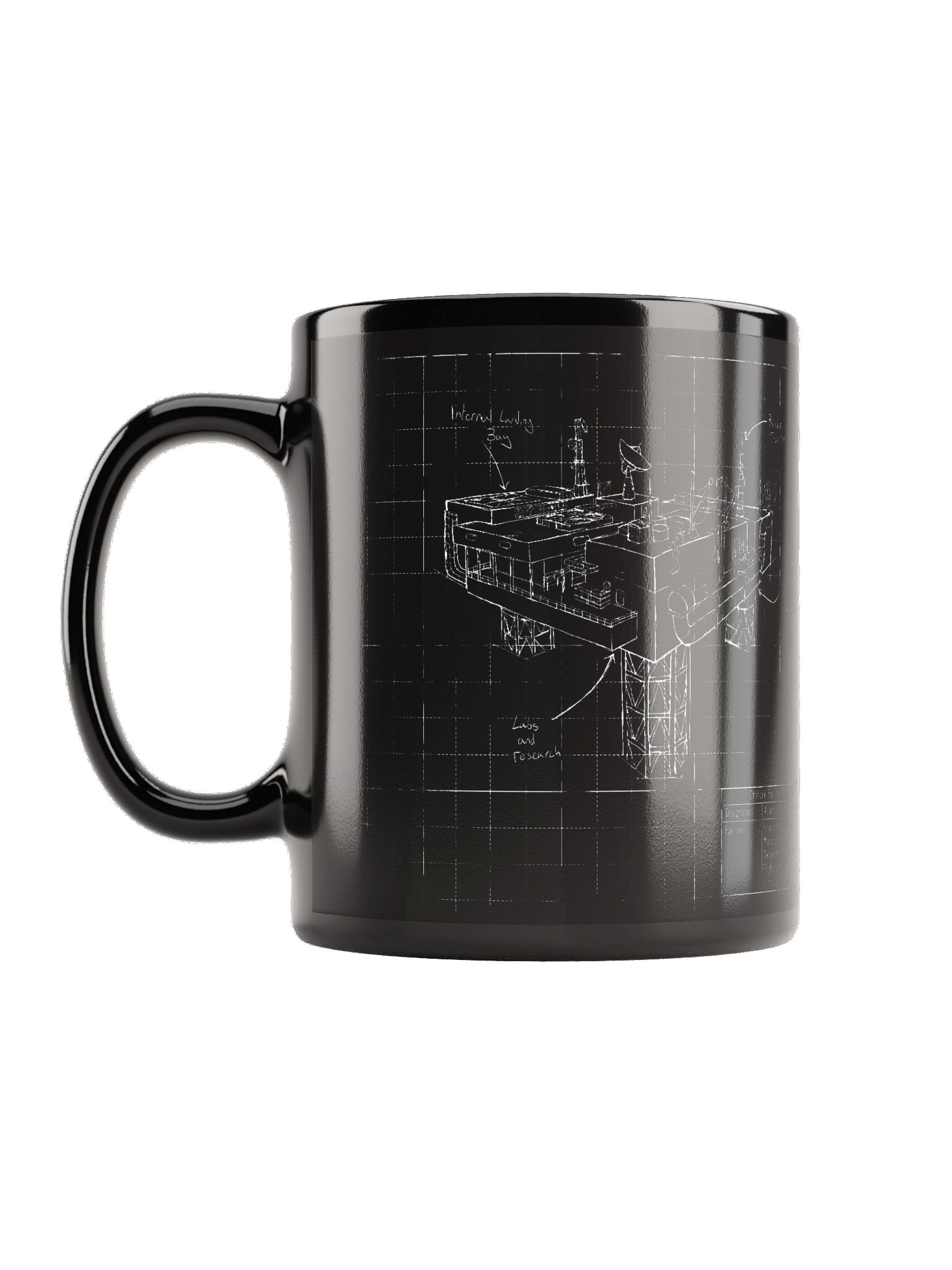 America Rising Blueprint Mug - The Oil Rig product image (1)