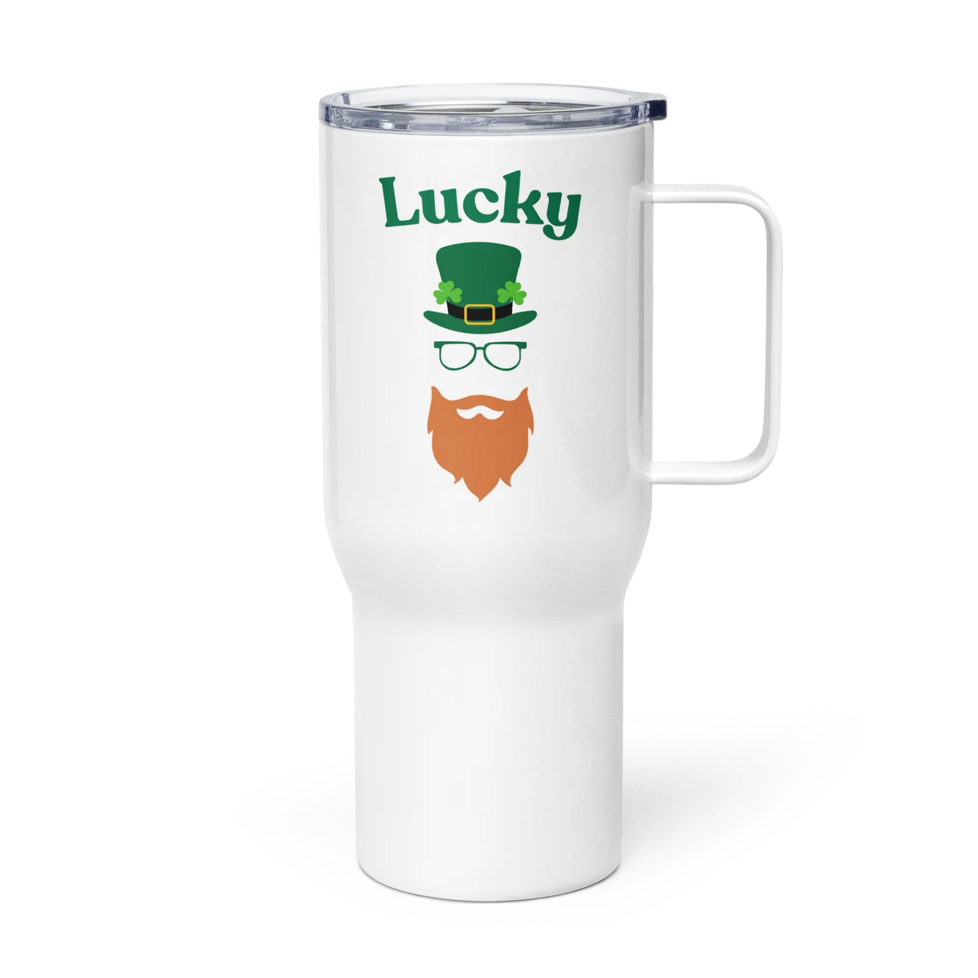 Lucky Leprechaun Stainless Steel Travel Mug product image (4)