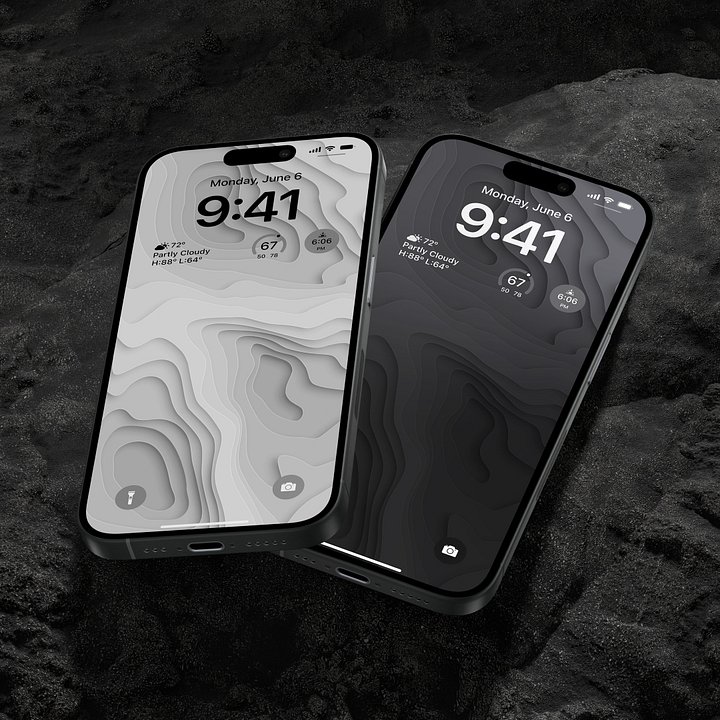 Gradient Topography Wallpaper Pack product image (1)