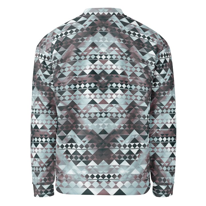 Blue Brown Tribal Bomber Jacket product image (2)