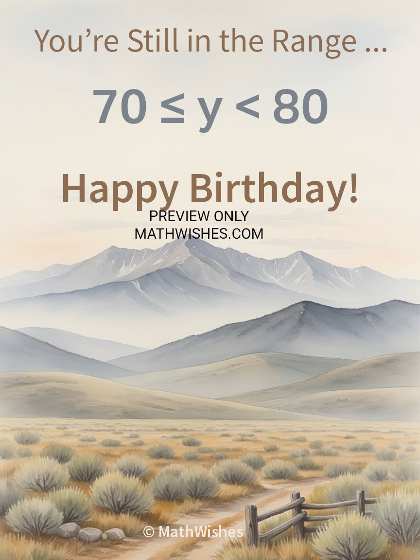 70s Birthday Card - Range product image (1)
