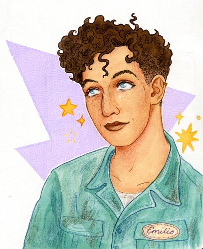 Emilio is canonically the hottest of all my characters, and for once it actually shows 🔥 I do fear I may never be capable of ...