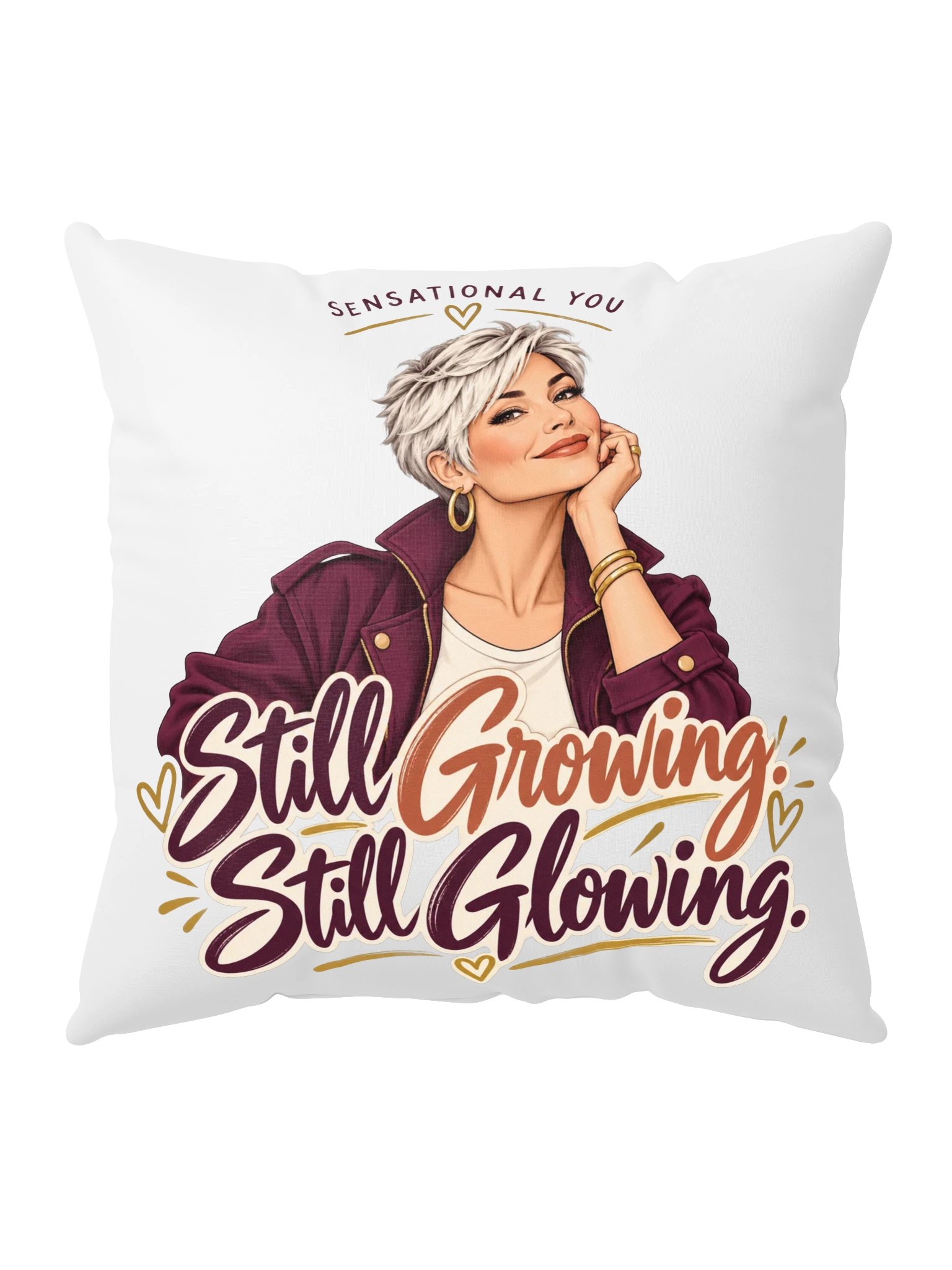 Still Growing, Still Glowing Pillow product image (5)