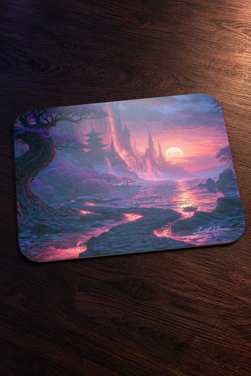 Moonrise at the Violet Citadel Mousepad product image (8)