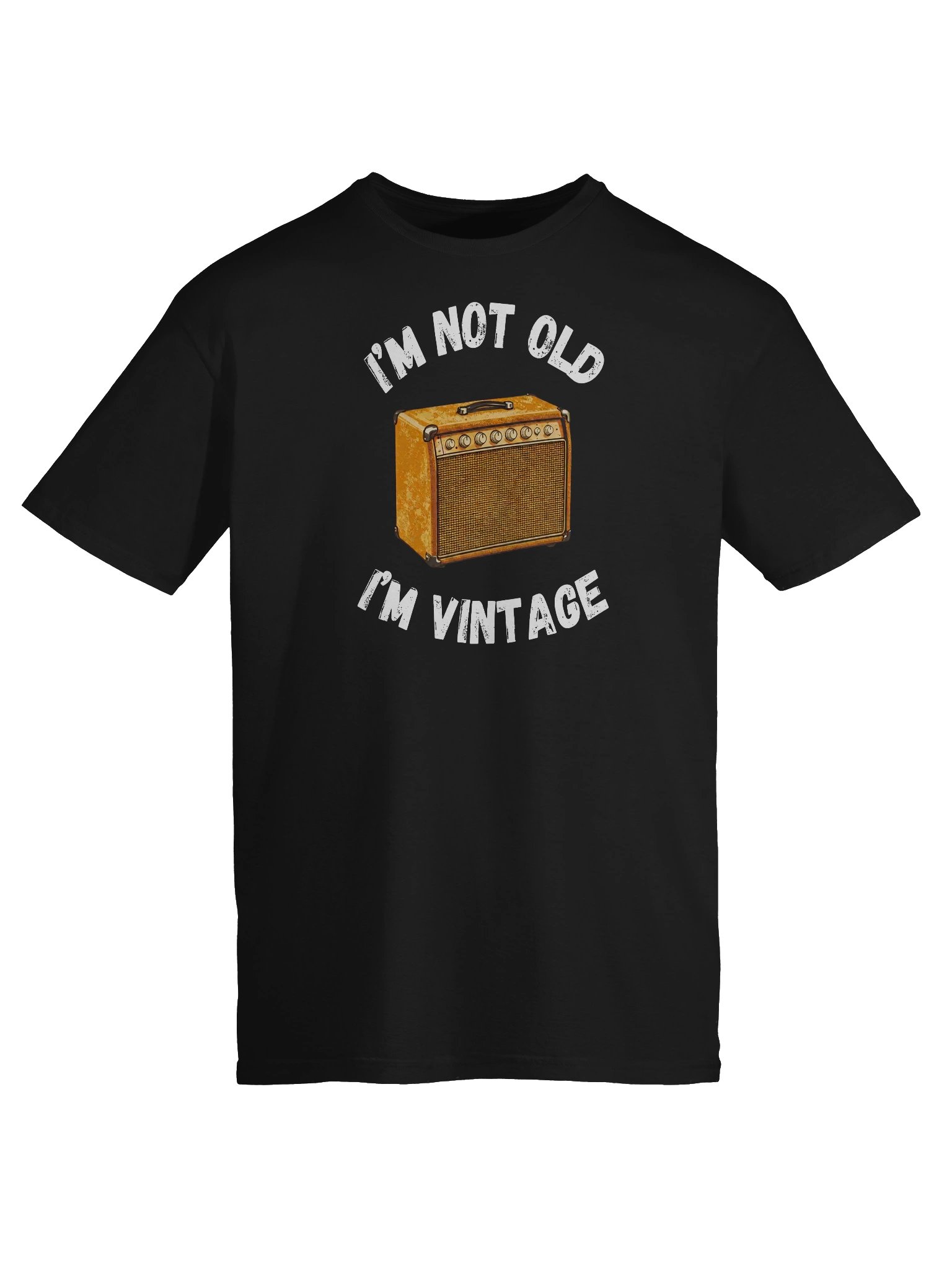 I'm not old, I'm vintage - funny guitar t-shirt product image (6)