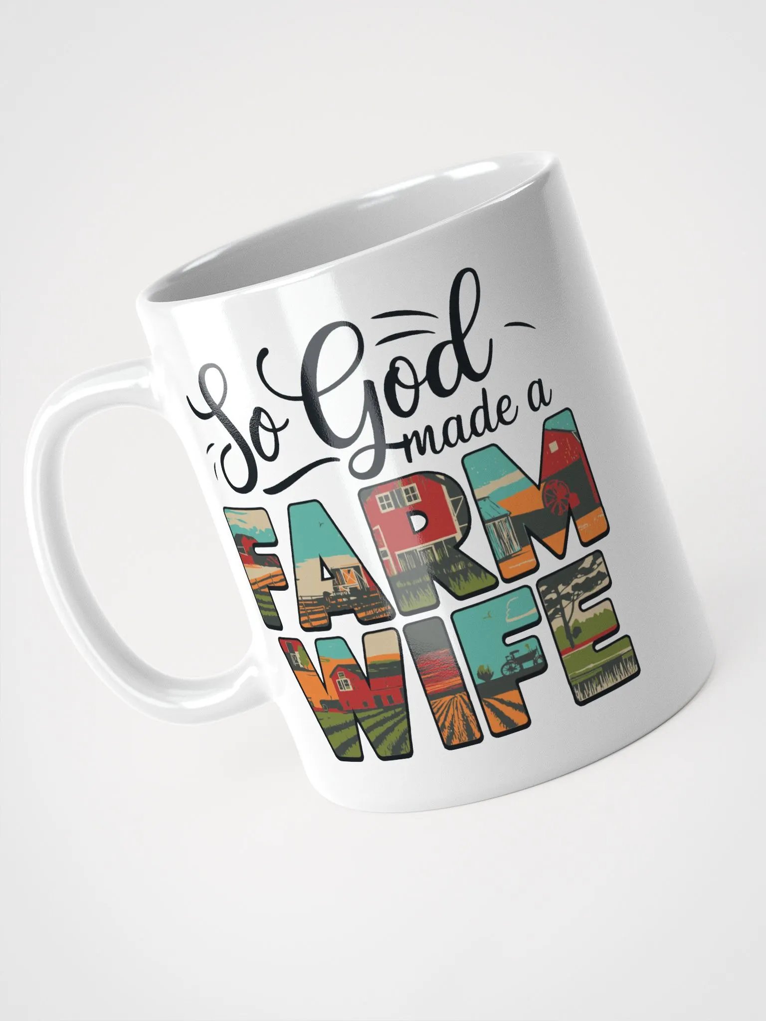 Farm Wife White Glossy Mug product image (9)