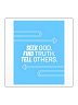 SEEK. FIND. TELL. Sticker Blue