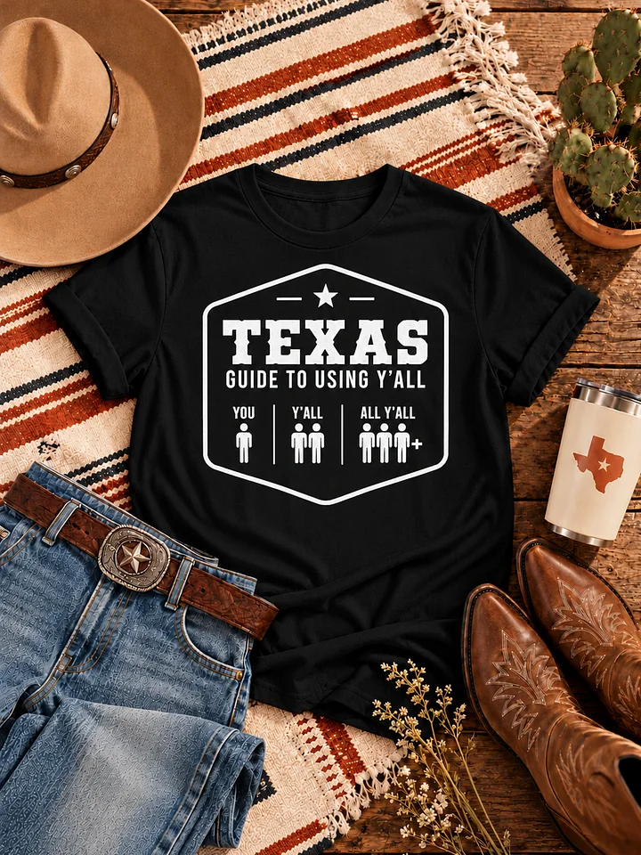 Texas Guide to Using Y'all Tee product image (6)