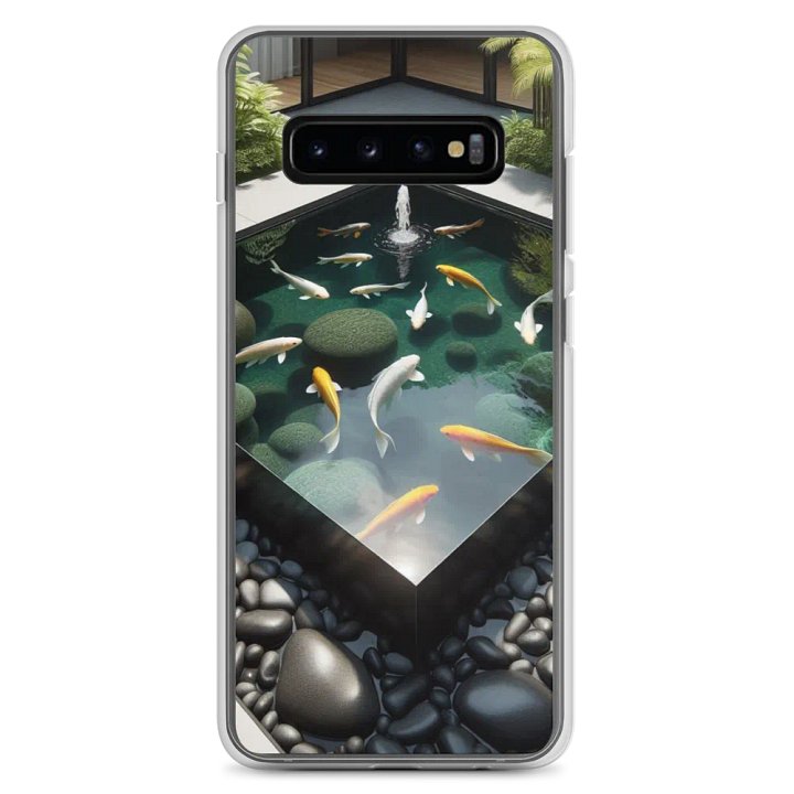 Serene Koi Pond Clear Samsung® Case |Ai Design product image (8)