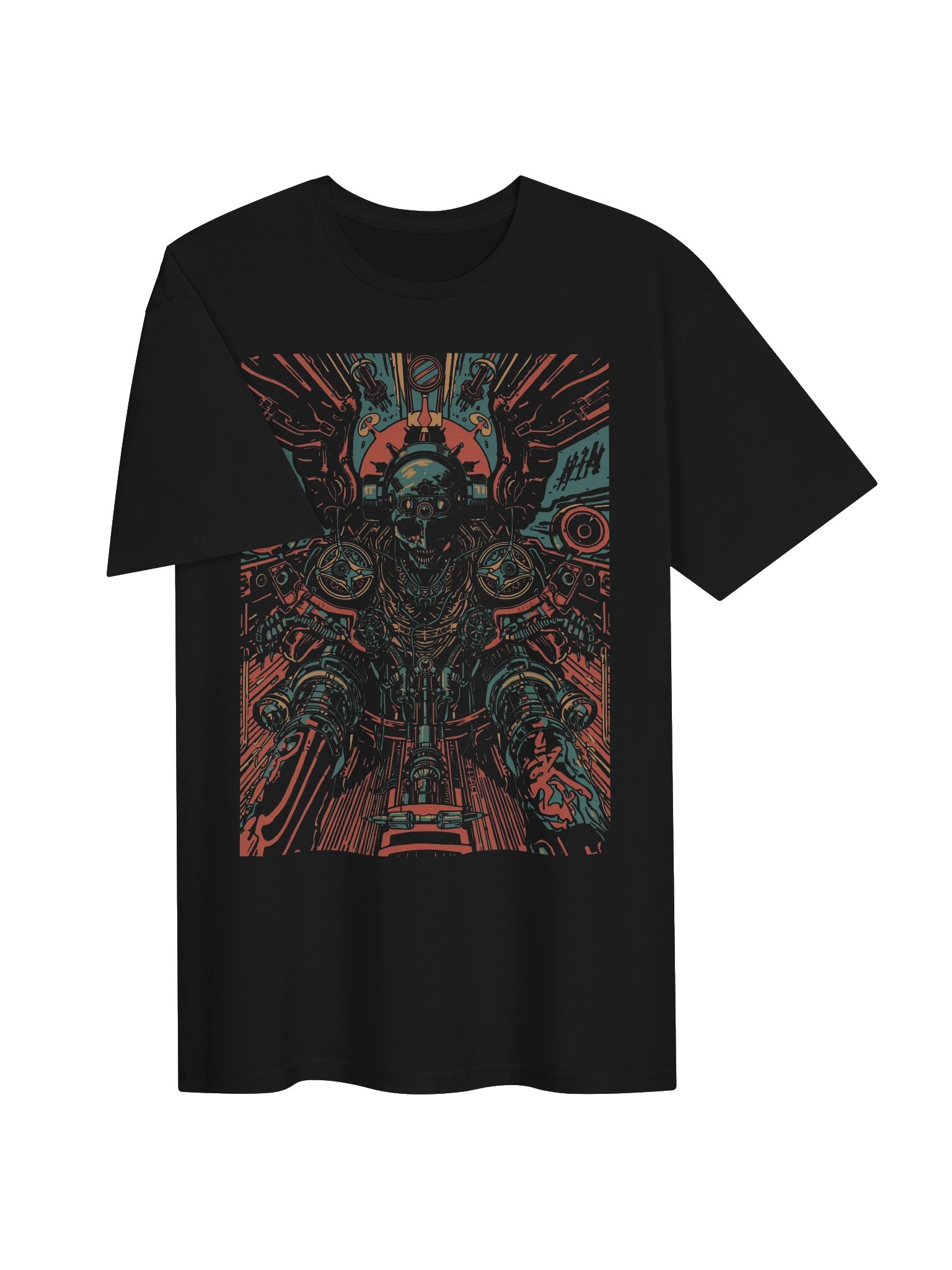 Cyber Mech Sentinel T-Shirt product image (6)