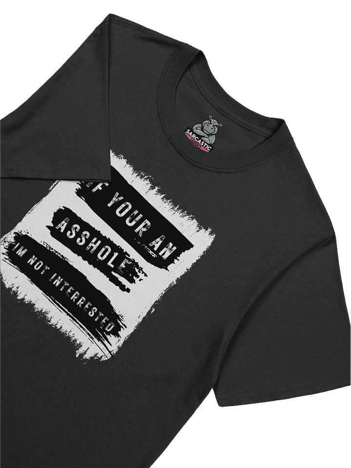 "If You’re an Asshole I’m Not Interested" T-Shirt – Savage Sarcastic Graphic Tee product image (1)
