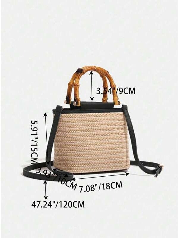 ADLEST | Japanese Vintage Handmade Woven Bamboo Tote Bag product image (5)