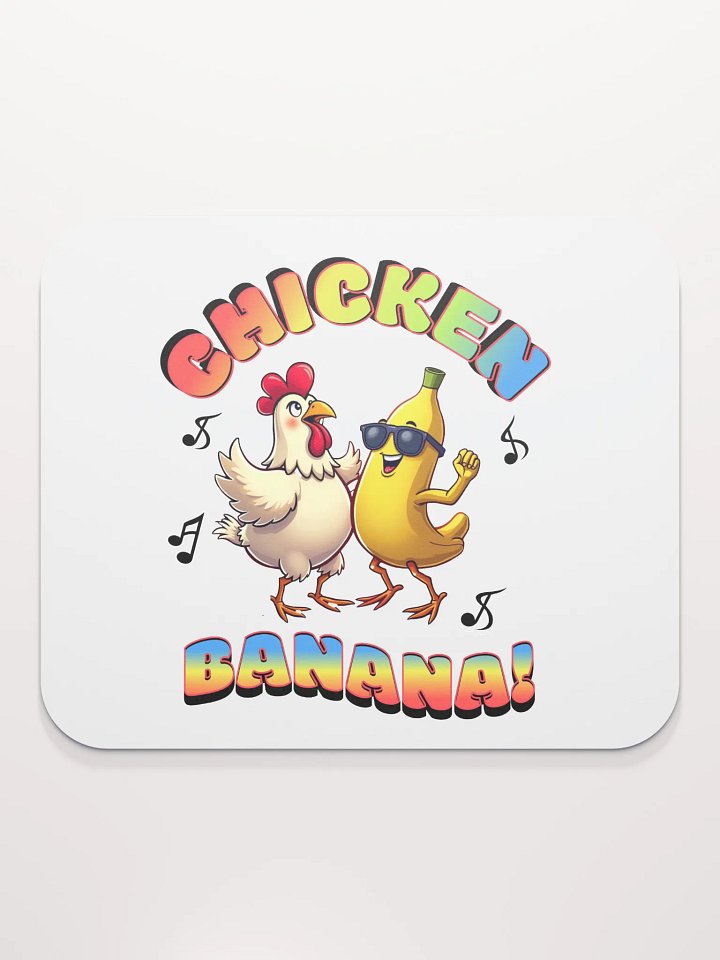 Chicken Banana Dancing Groovy Mouse Pad product image (1)