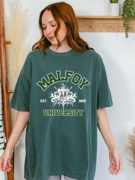 Malfoy University Vintage Collegiate Style Shirt product image (6)