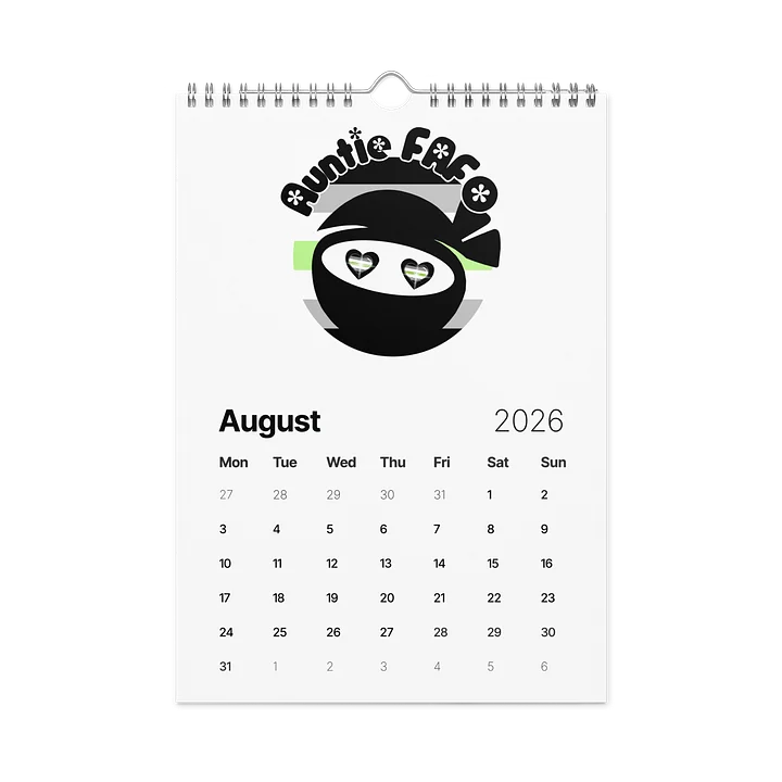 Auntie FAFO Pride 2026: Wall Calendar product image (2)