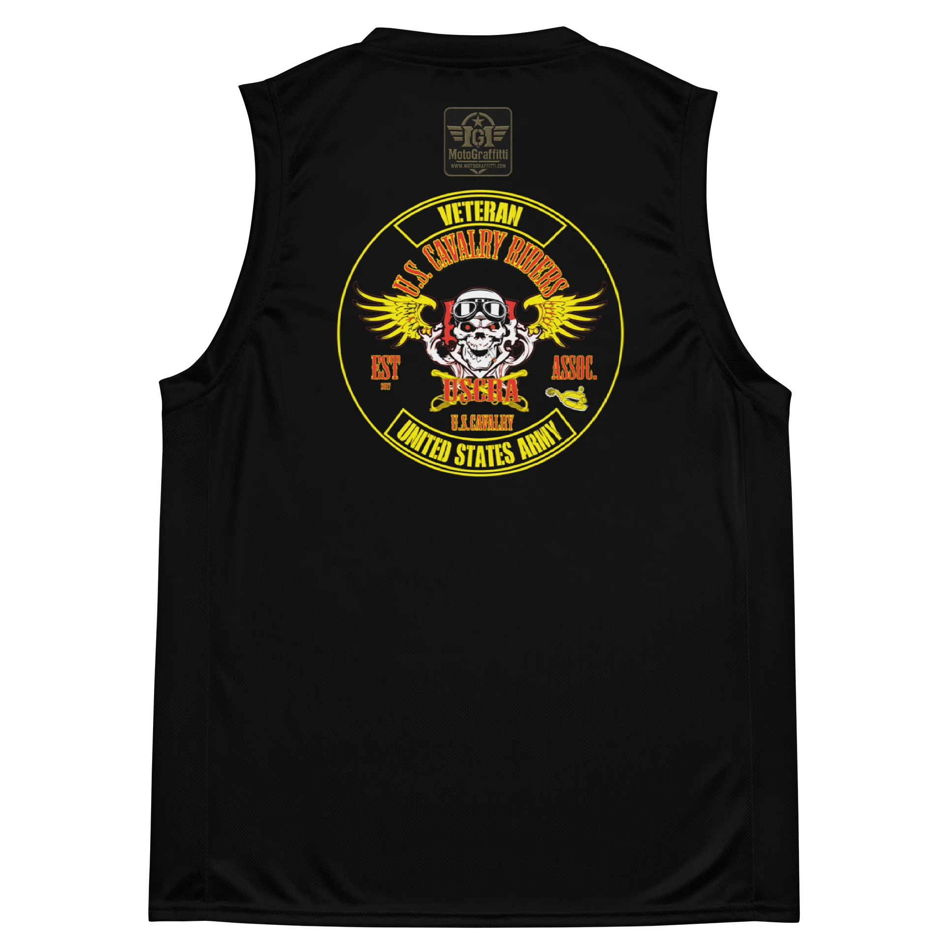 U.S. Cavalry Riders Skull Basketball Jersey product image (4)