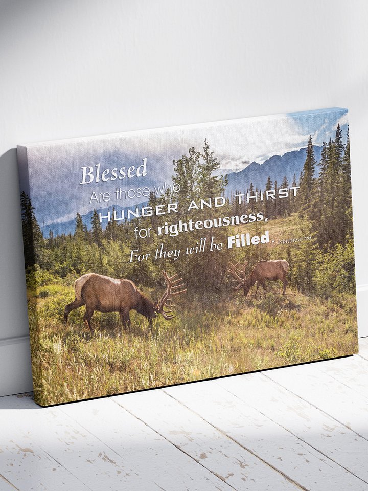 Matthew 5:6 Blessed Are Those Who Hunger Canvas Art product image (2)
