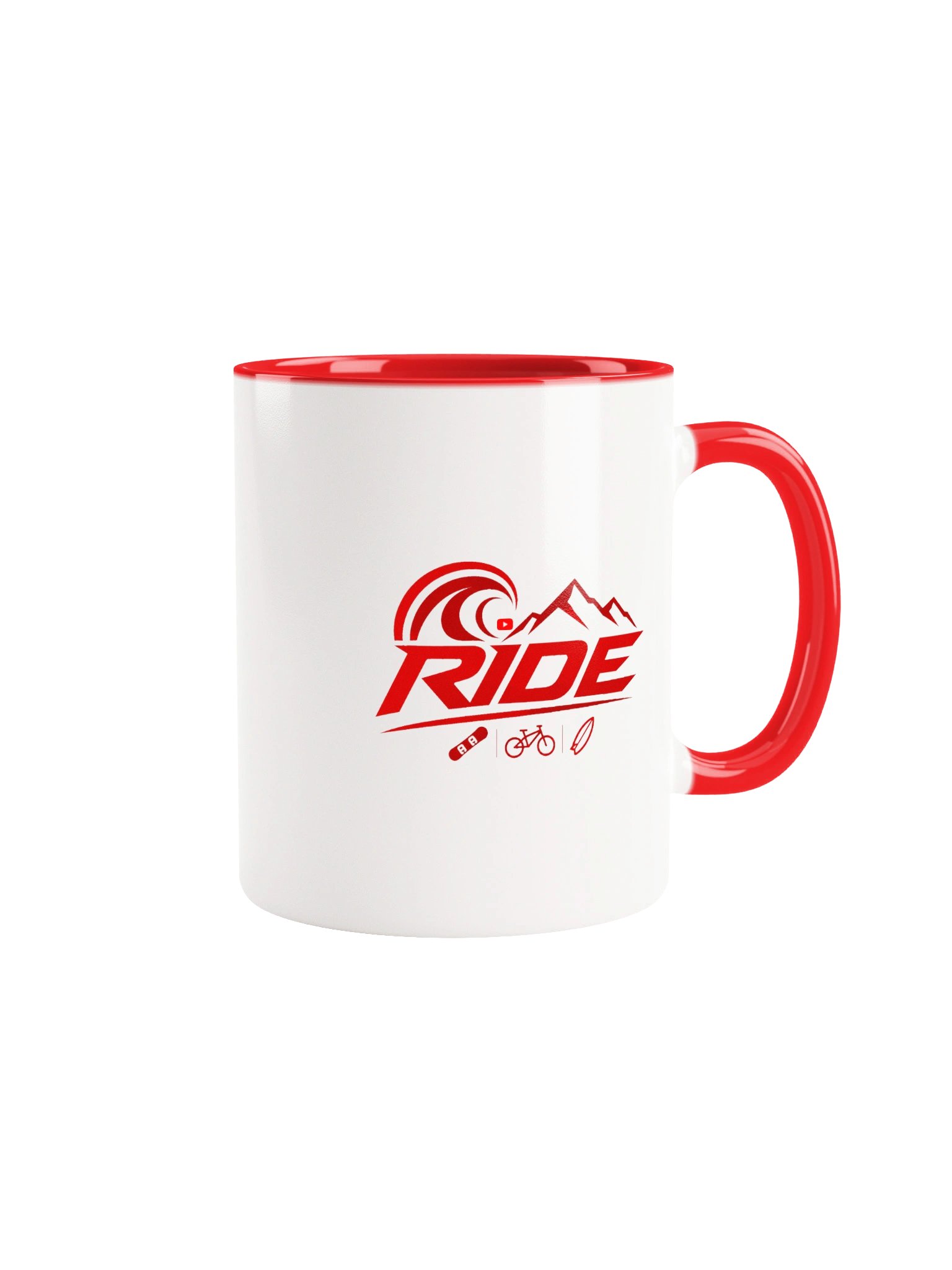Ride icon mug (Red) product image (1)