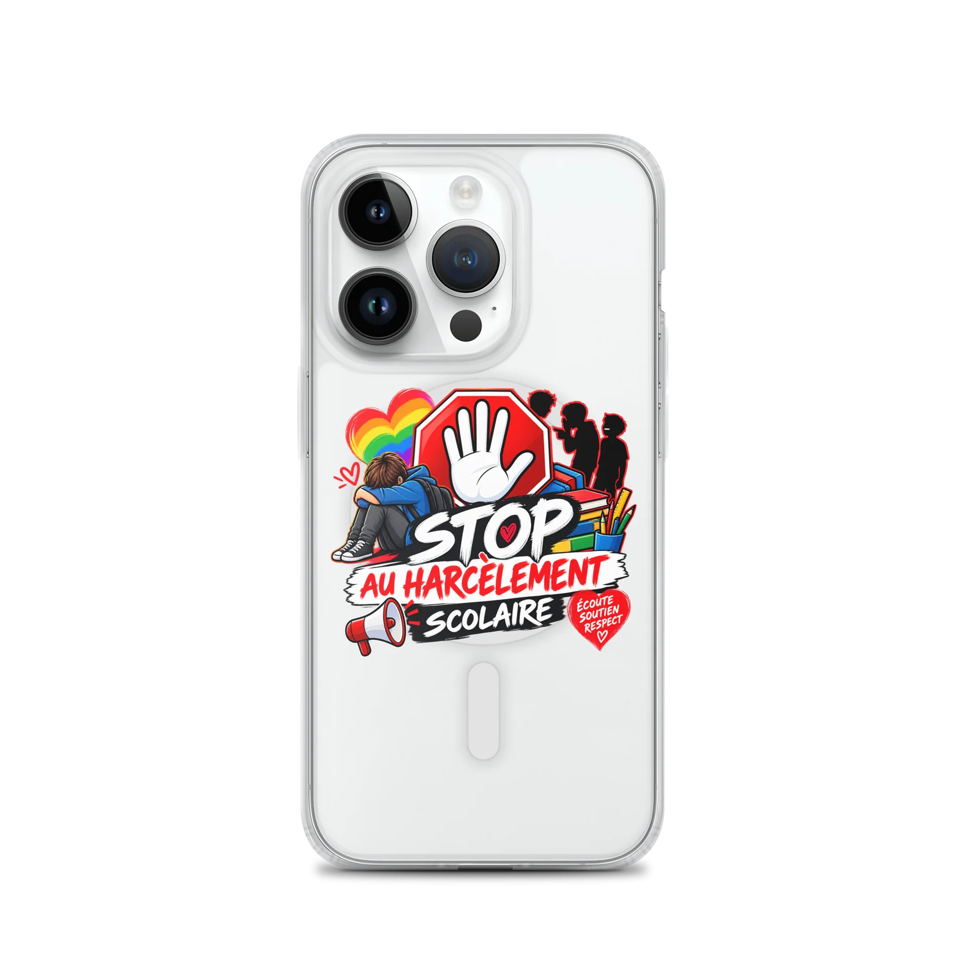 Stop Bullying Clear iPhone Case product image (3)