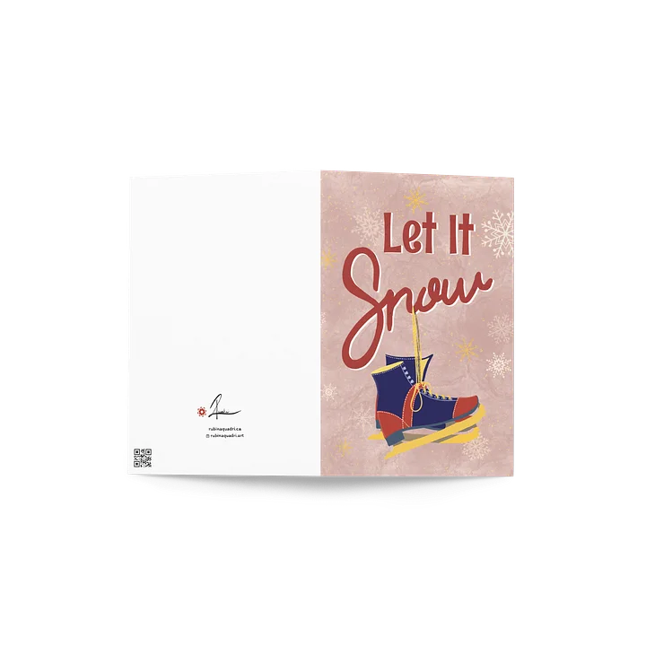 Let It Snow | Vintage Skate Holiday Card product image (2)