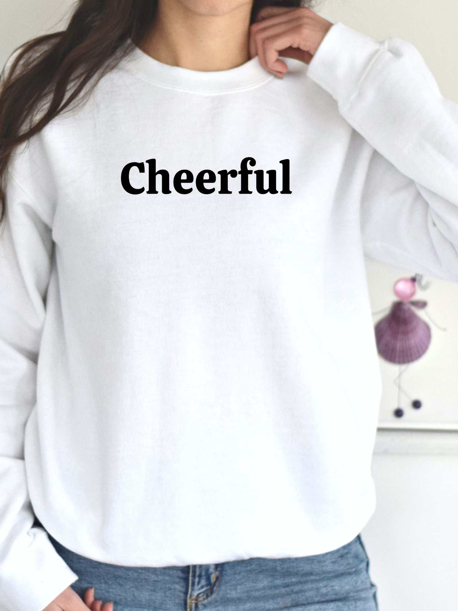 "Cheerful” My Vibe Crewneck Sweatshirt product image (1)
