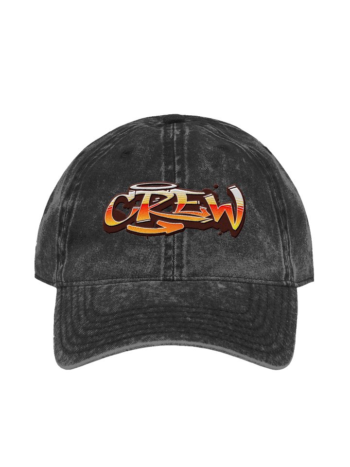 Trendy Crew Dad Hat with Unique Vintage Graffiti Artwork product image (1)