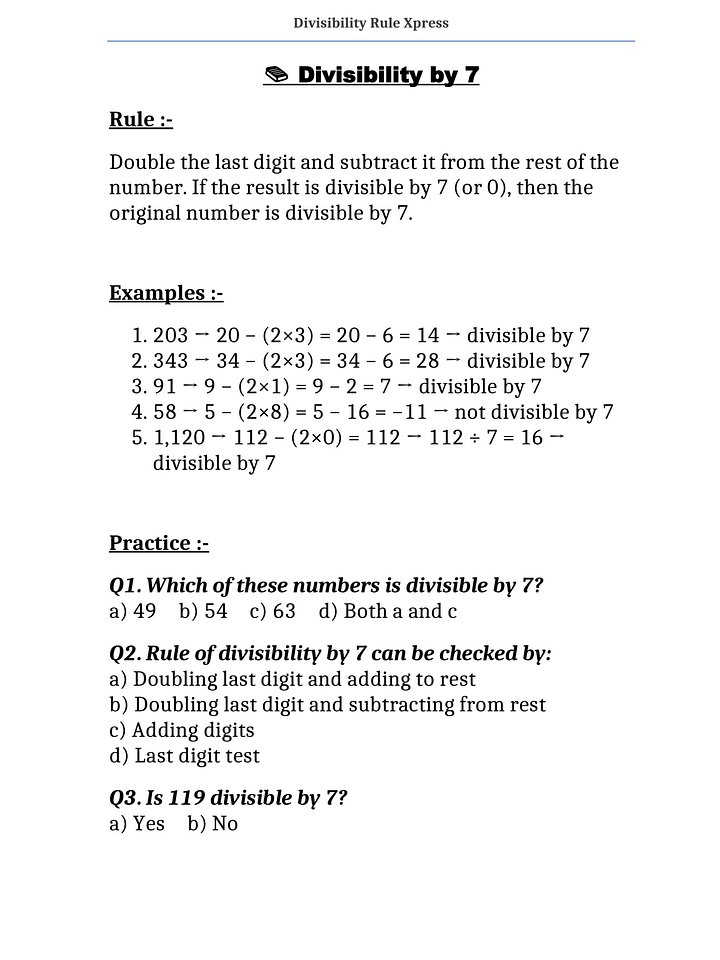 Divisibility Rule Xpress product image (2)