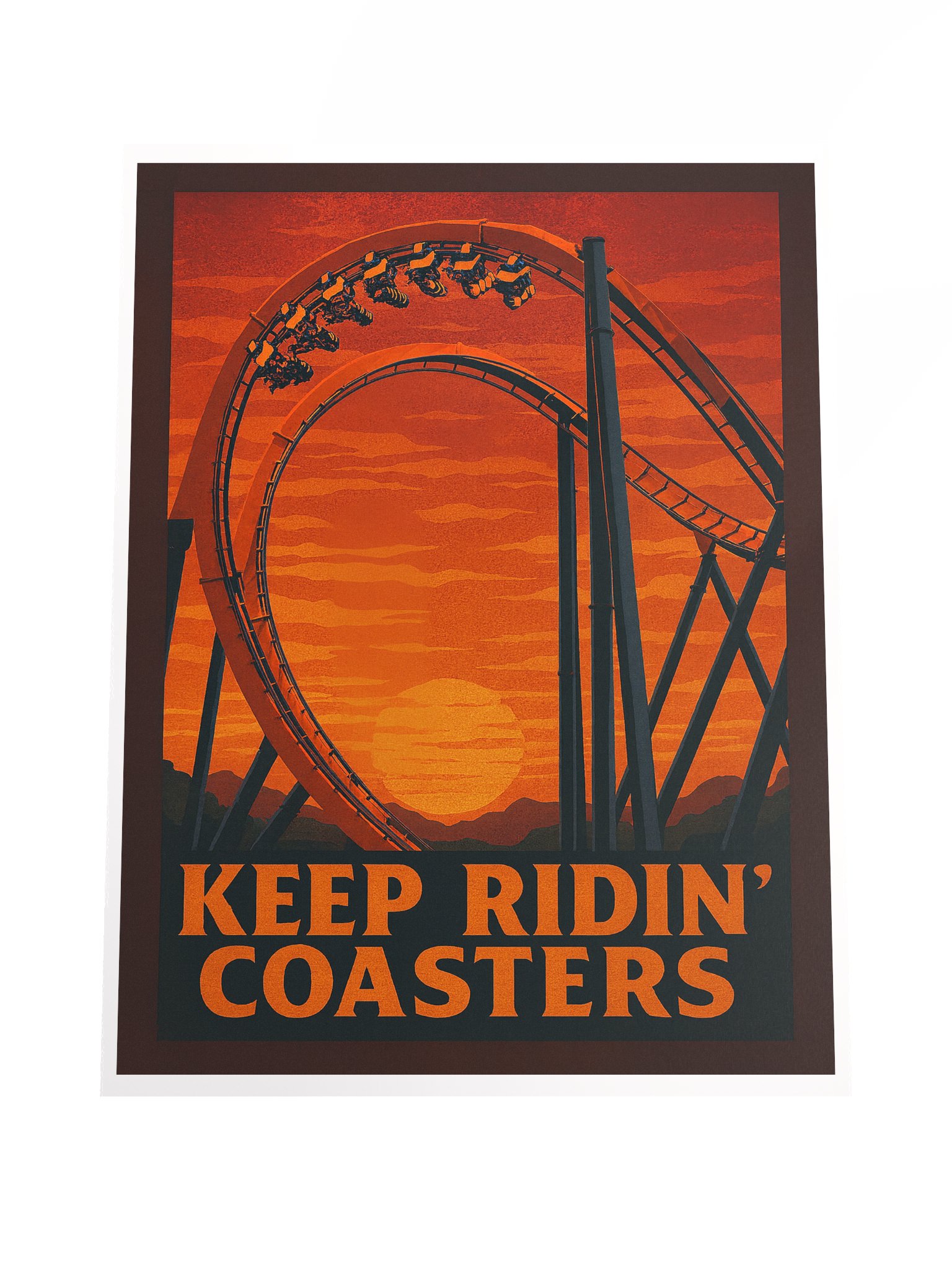 Keep Ridin' Coasters Cobra Roll 18x24" Poster product image (4)
