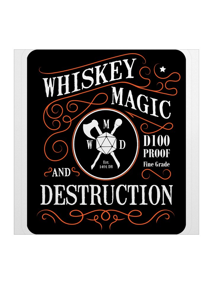 Whiskey Magic and Destruction Stickers product image (1)