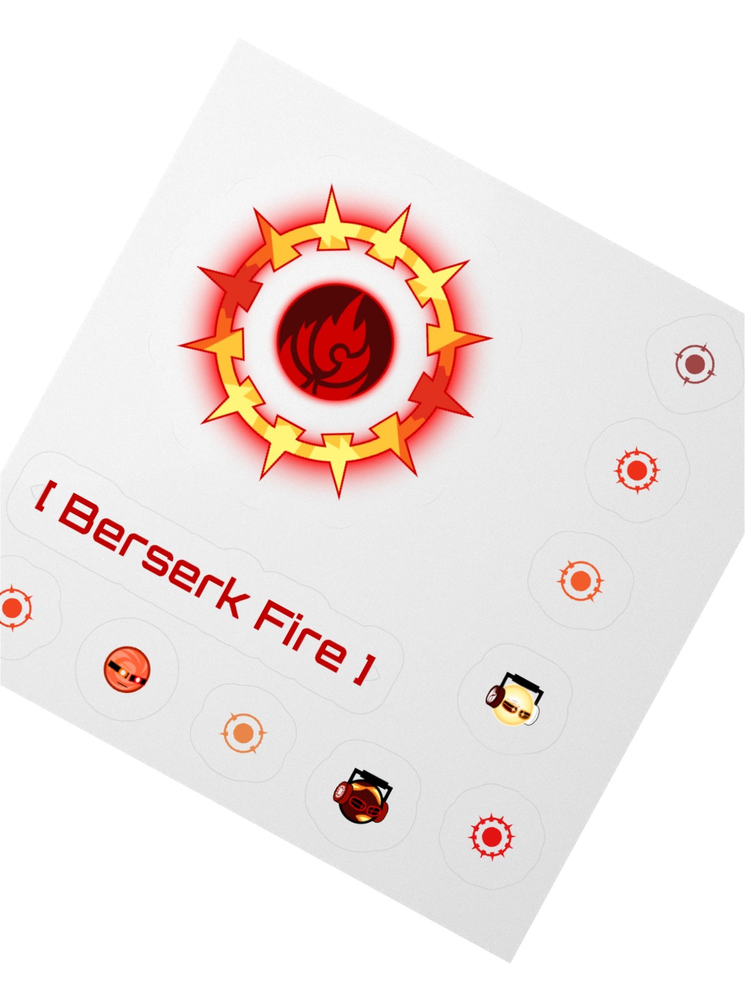 Berserk Fire Cut Sticker Set product image (6)