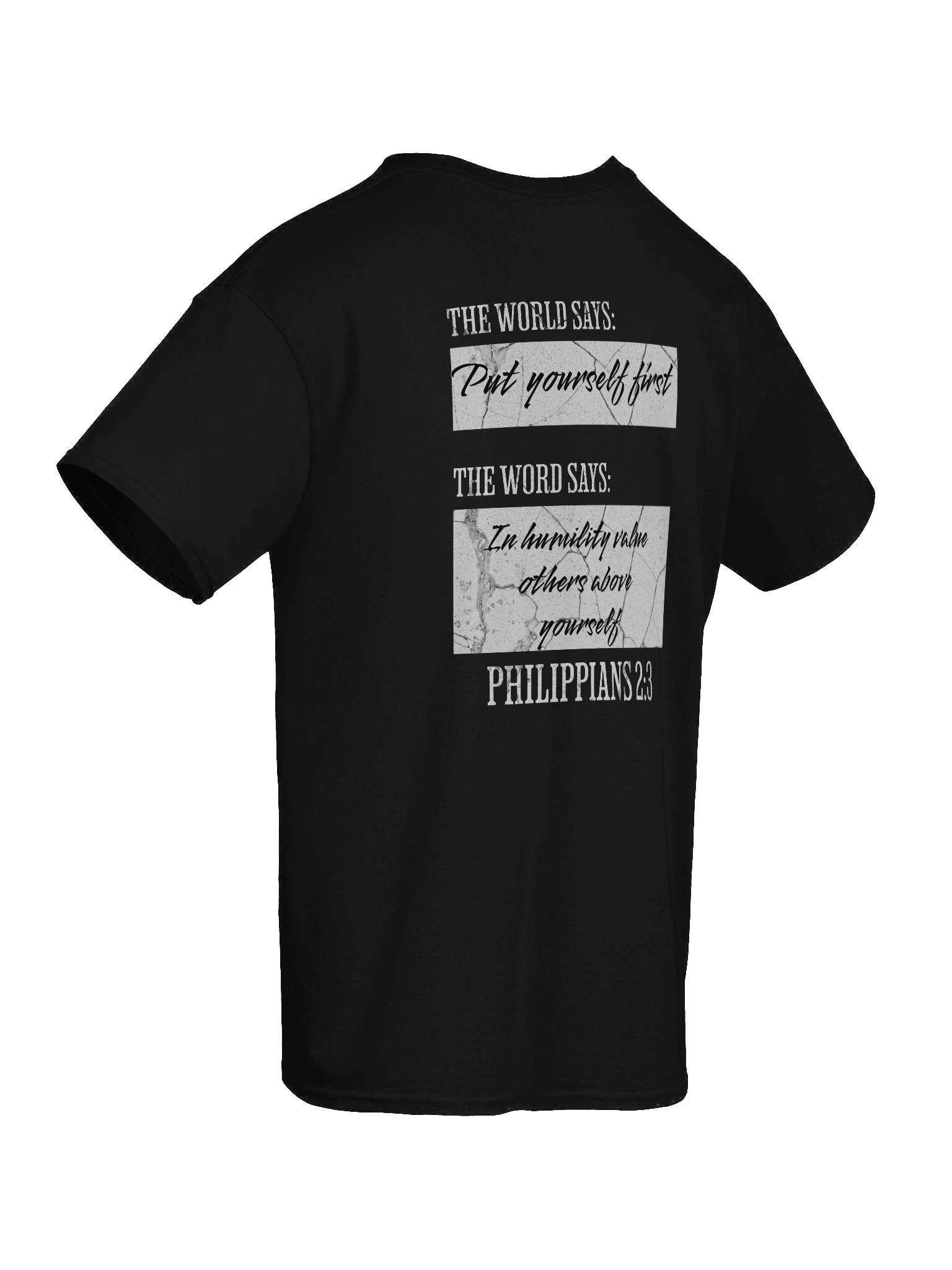 YHWH Heavyweight Tee - Word vs World "Humility" product image (7)