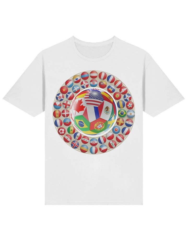 Global soccer theme inspired by World Cup 2026 T-Shirt product image (15)