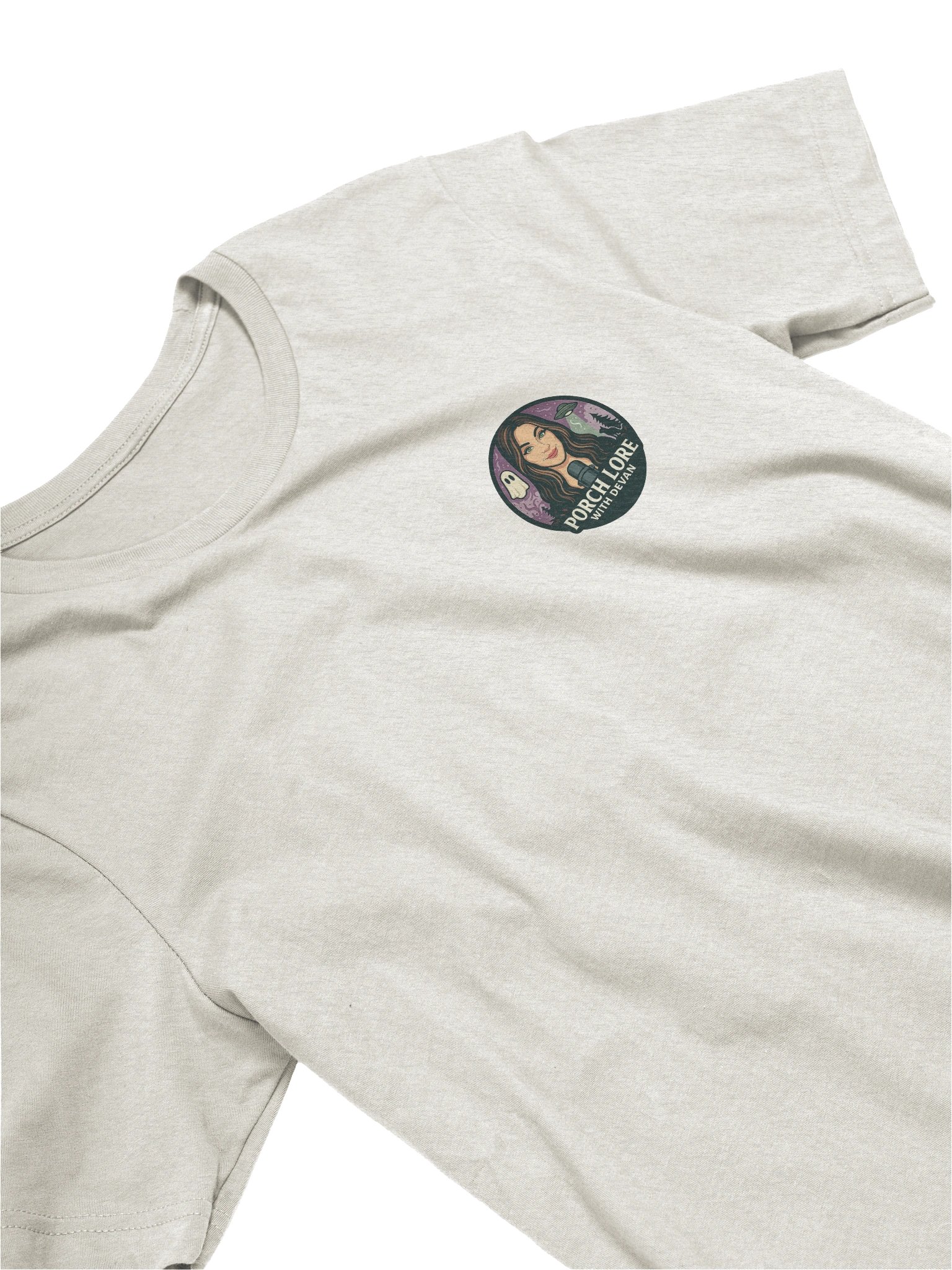 MOTHMAN SELFIE W/ FRONT LOGO SUPER SOFT T-SHIRT (HEATHERED COLORS PT.2) product image (4)