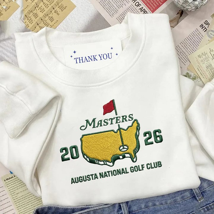 2026 Masters Augusta National Golf Club Embroidered Tee | Premium Cotton Shirt product image (1)