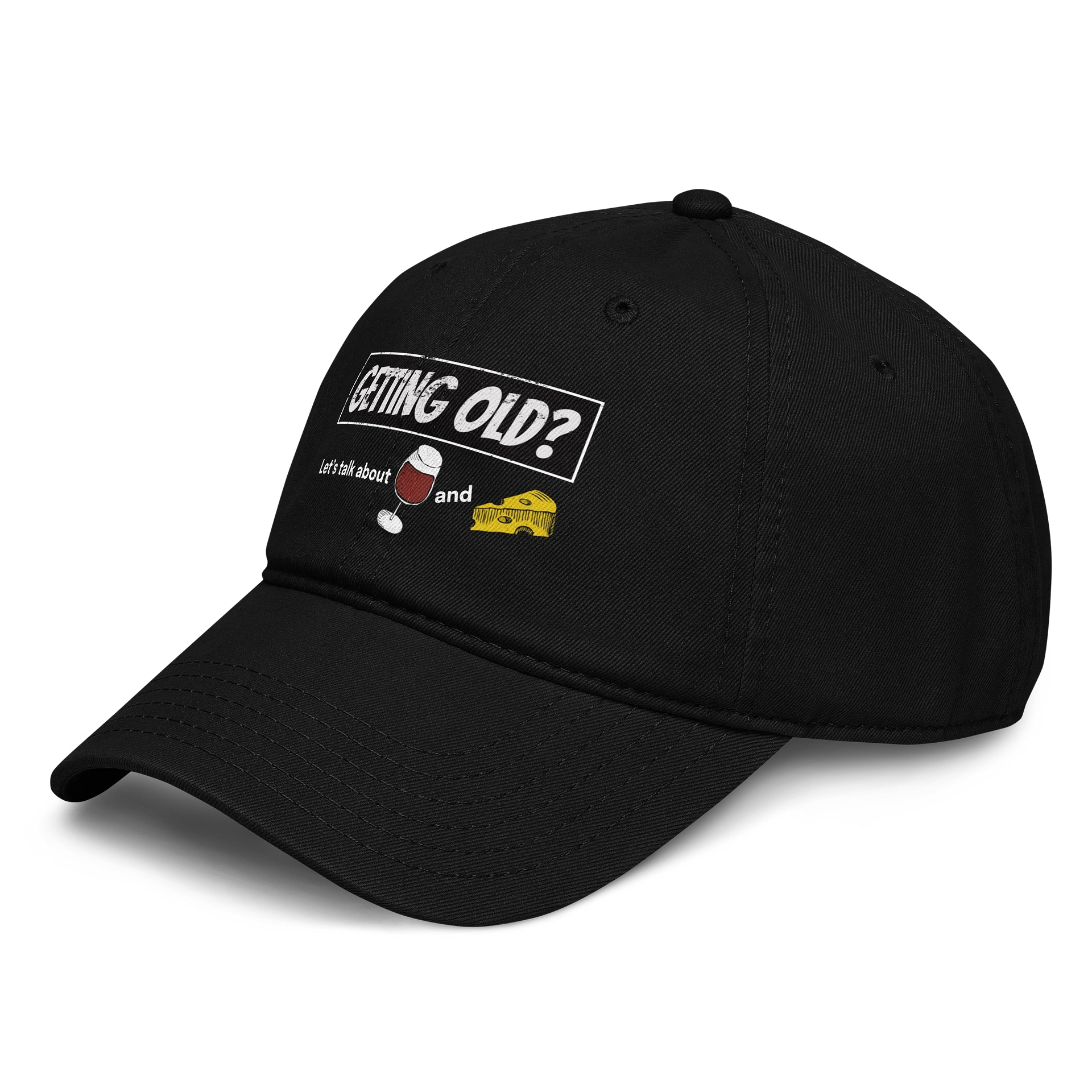 Getting Old? Let's Talk About Wine And Cheese Hat product image (3)