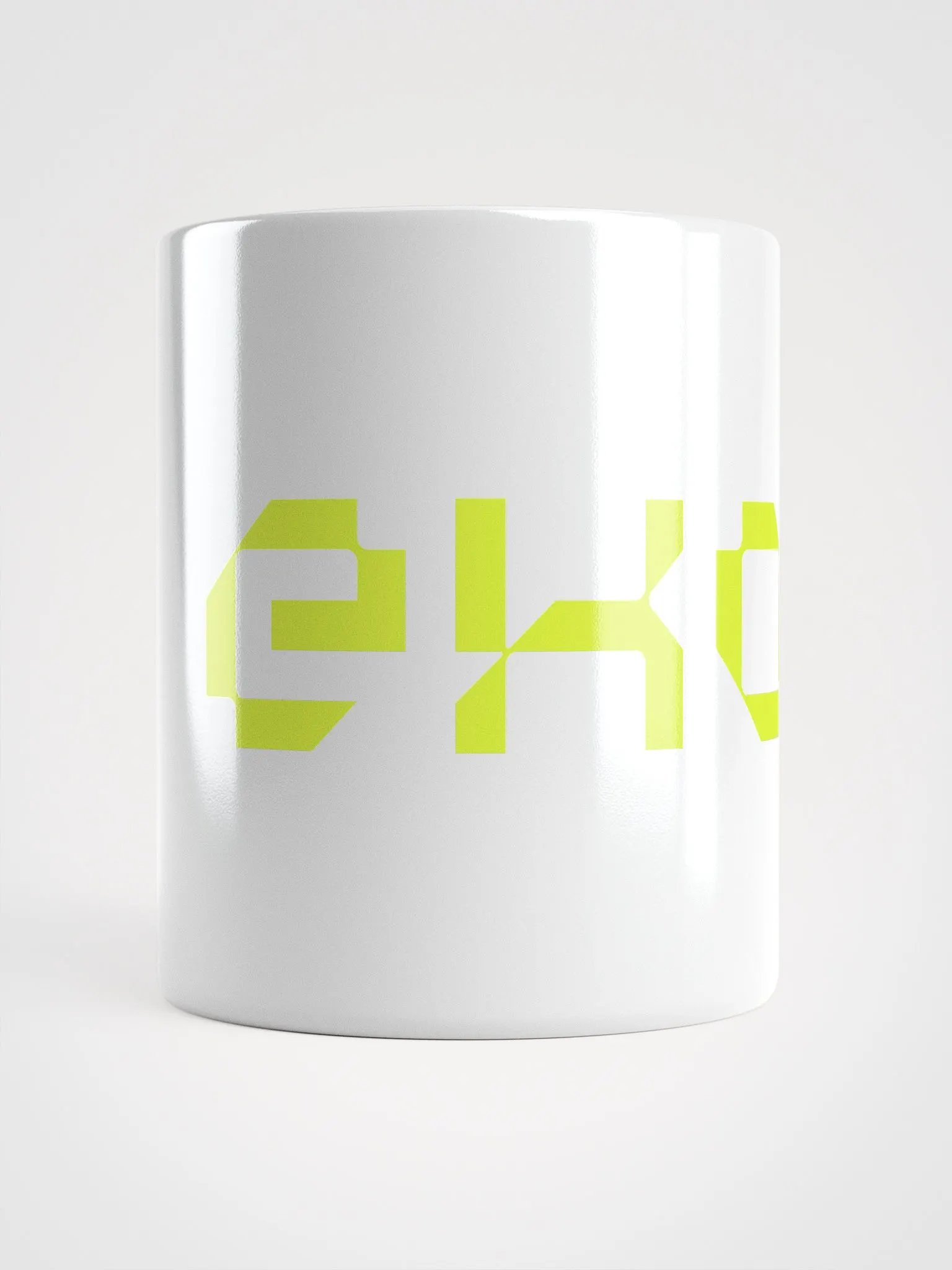 EKO's Yellow Logotype Mug (White) product image (10)