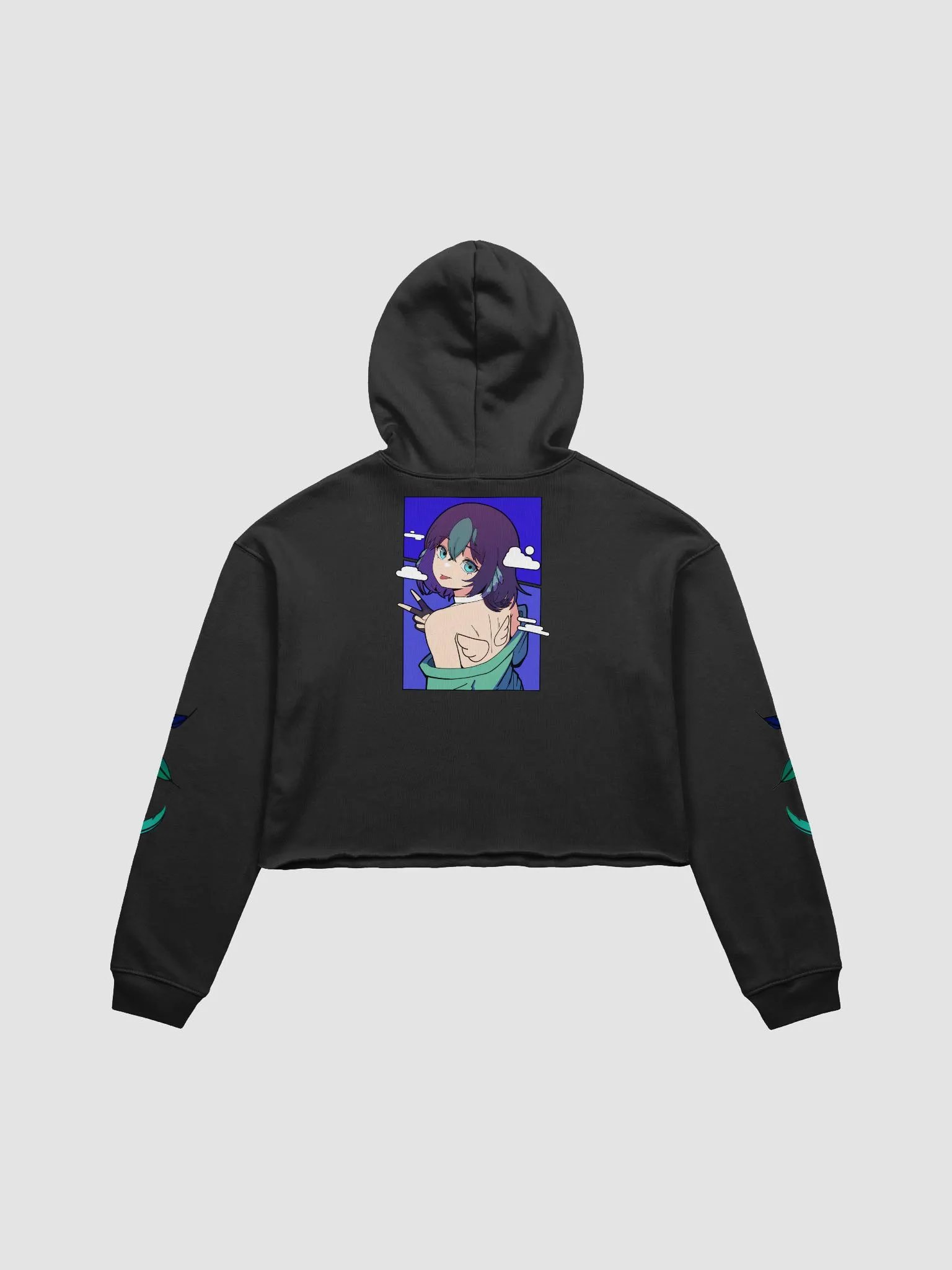 Manga Panel Crop Hoodie product image (2)