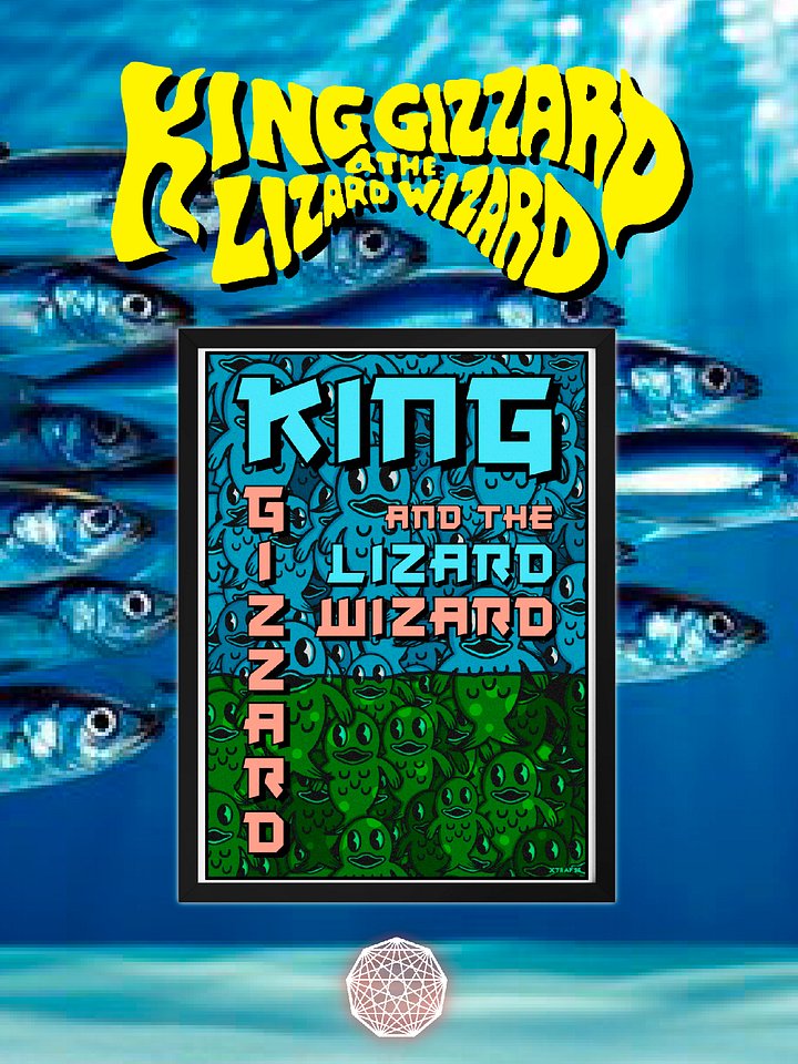 KING GIZZARD AND THE LIZARD WIZARD FISHIES FRAMED POSTER product image (1)