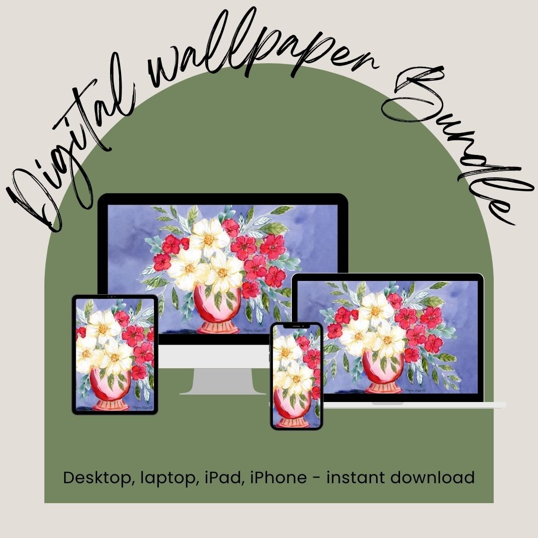 Periwinkle Digital Wallpaper Bundle product image (6)