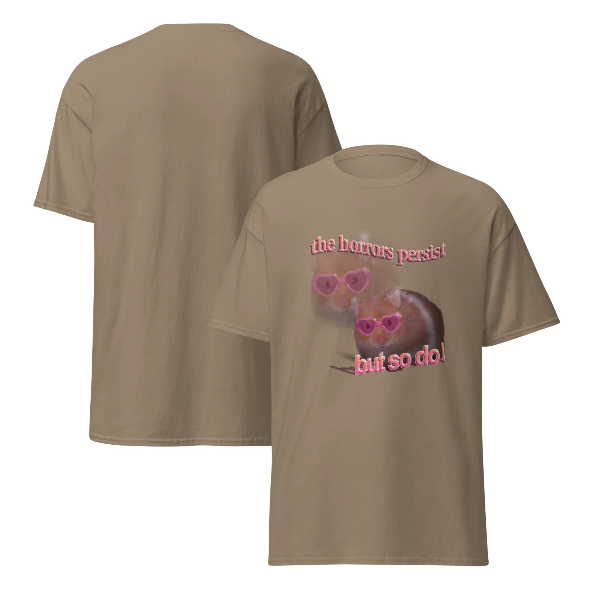 The horrors persist but so do I hamster T-shirt product image (54)