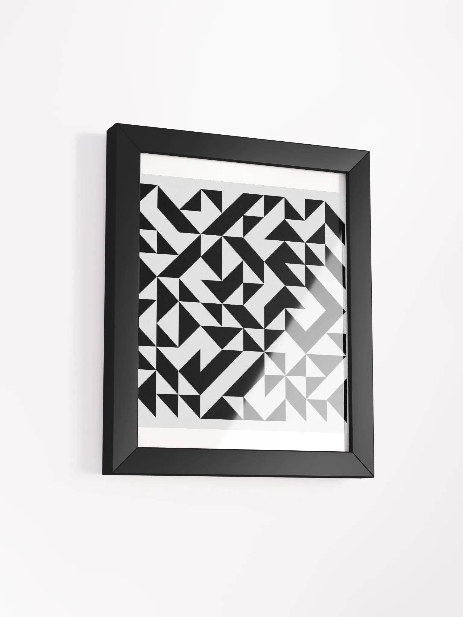 Abstract Geometric Fusion Framed Poster product image (2)