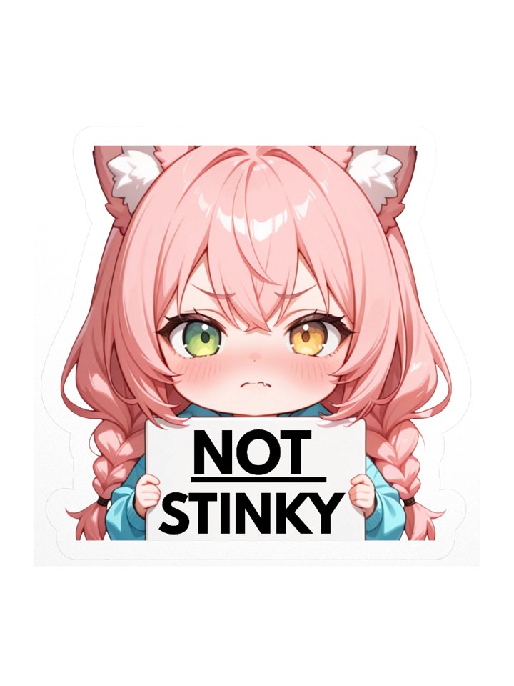Not Stinky – Angry Fox Sticker product image (1)