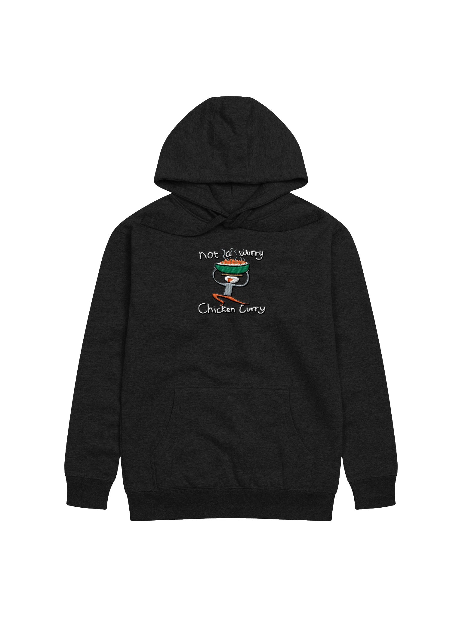Embroidered Not a Wurry Chicken Curry Premium Hoodie product image (5)