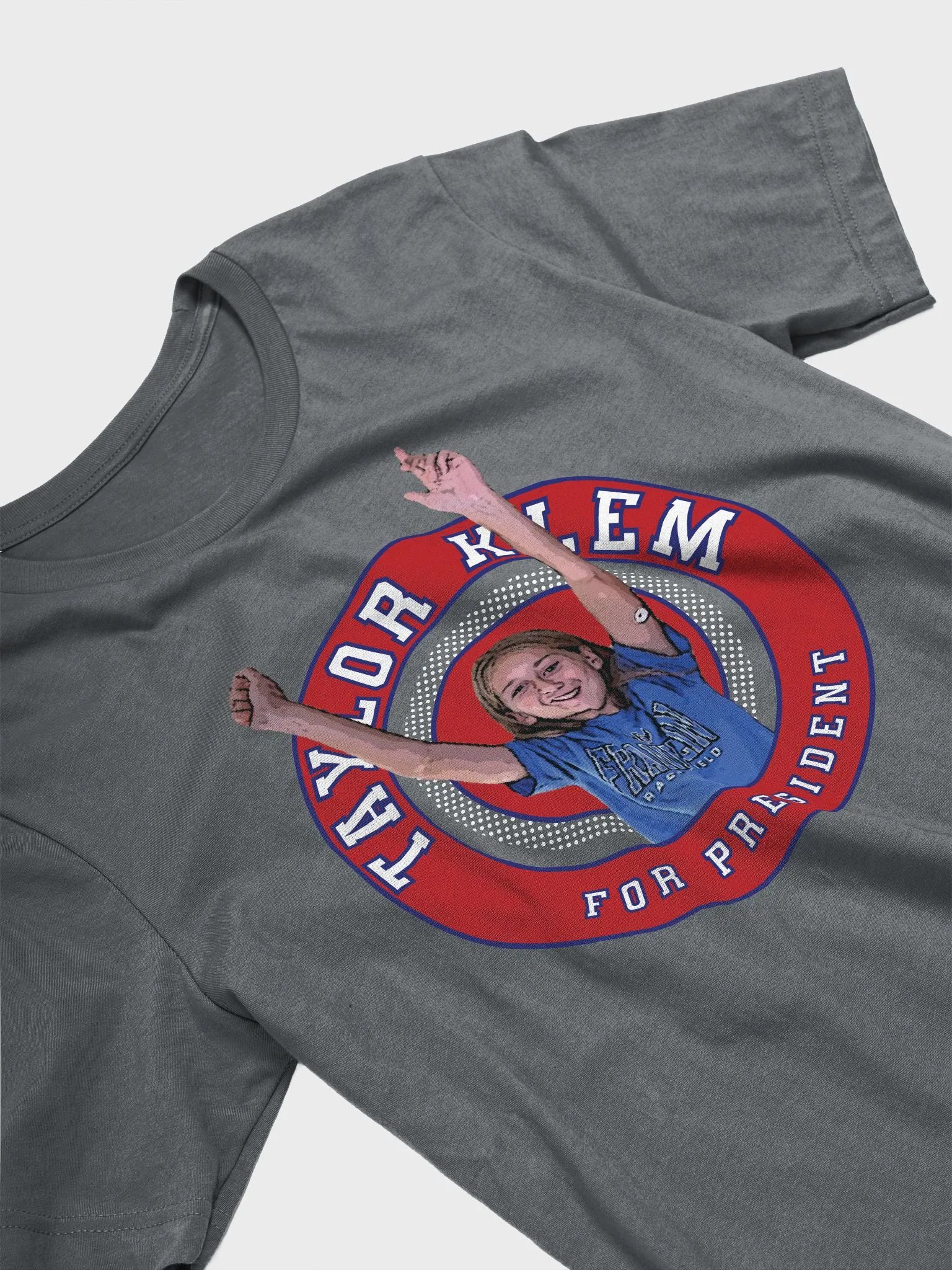 Taylor Klem for President T-Shirt - White Dots product image (3)