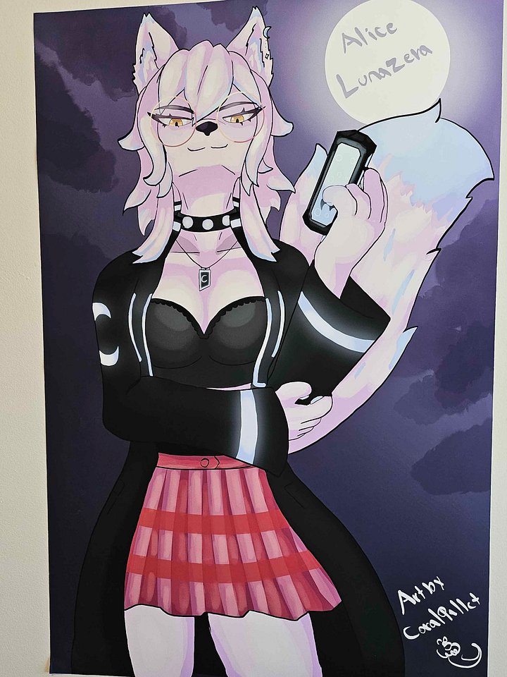 Lunazera Wolf Witch Poster product image (1)
