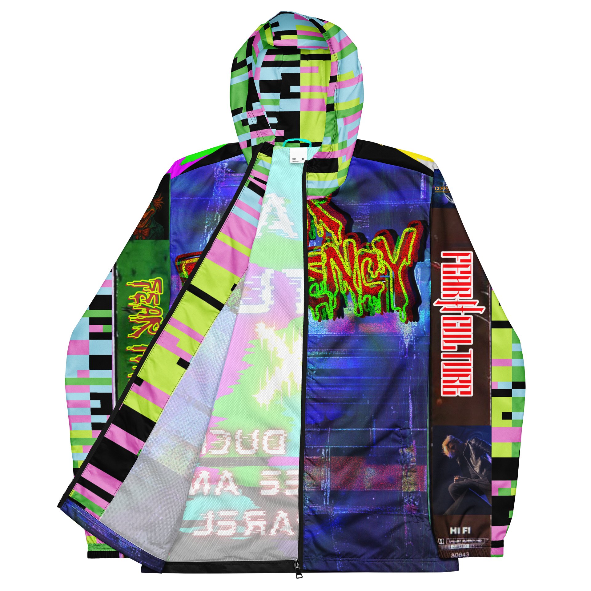 Fear Culture Fear Frequency Full Print Windbreaker product image (2)