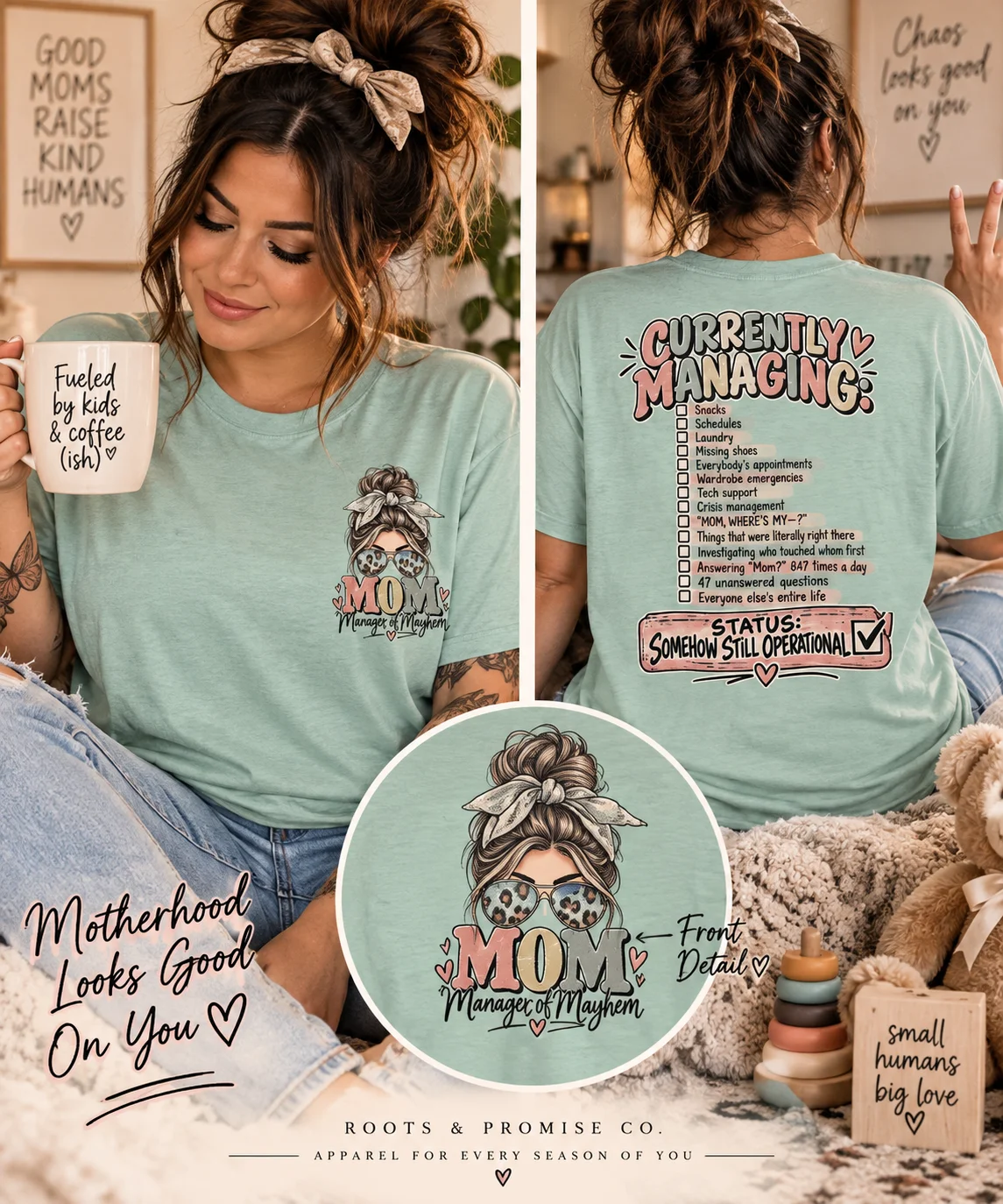 Mom Manager of Mayhem Tee | Funny Mom Shirt product image (112)