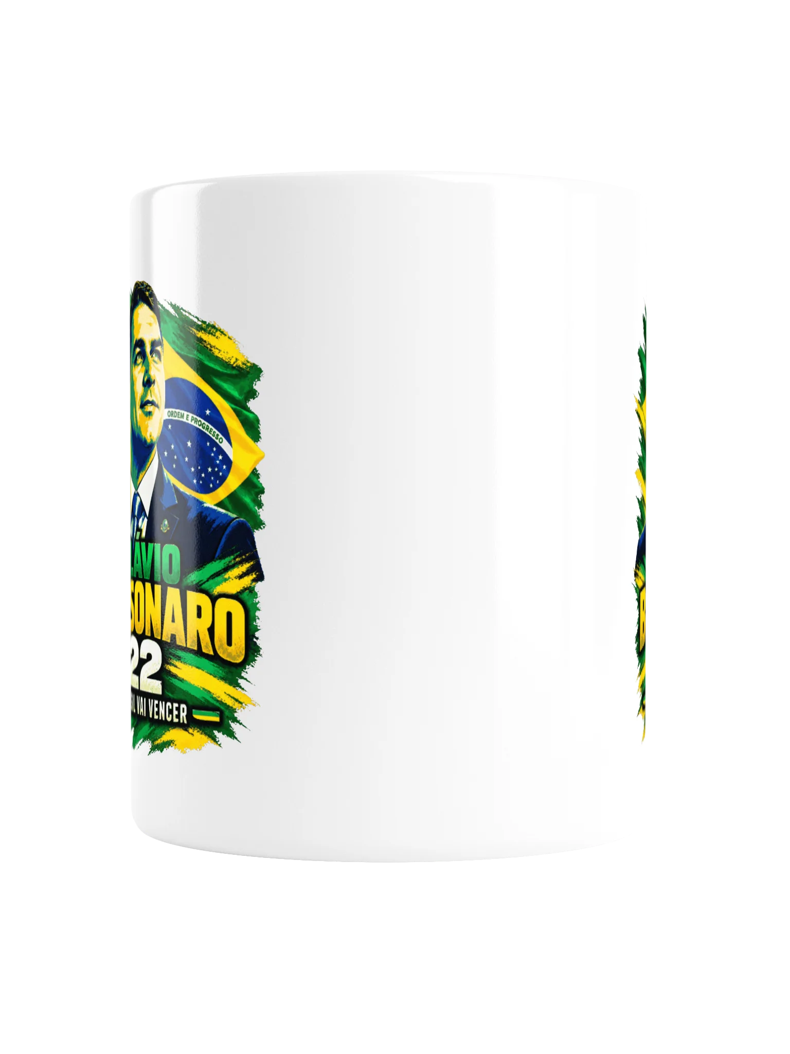 Flávio Bolsonaro 22 - "O Brasil Vai Vencer" mug product image (4)
