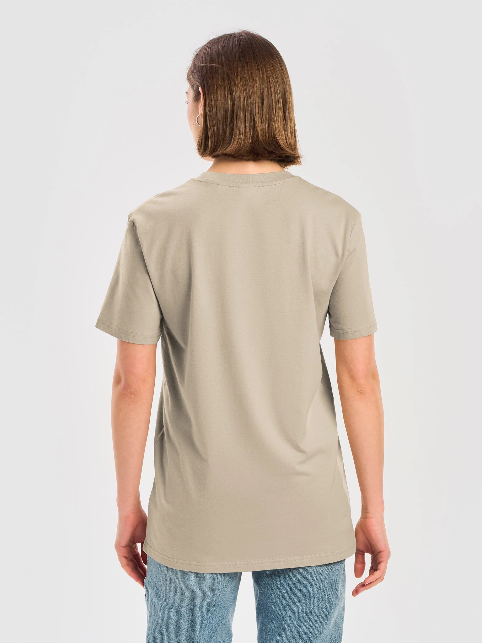 Women's Oversized Beige T-Shirt - Minimalist Aesthetic product image (4)