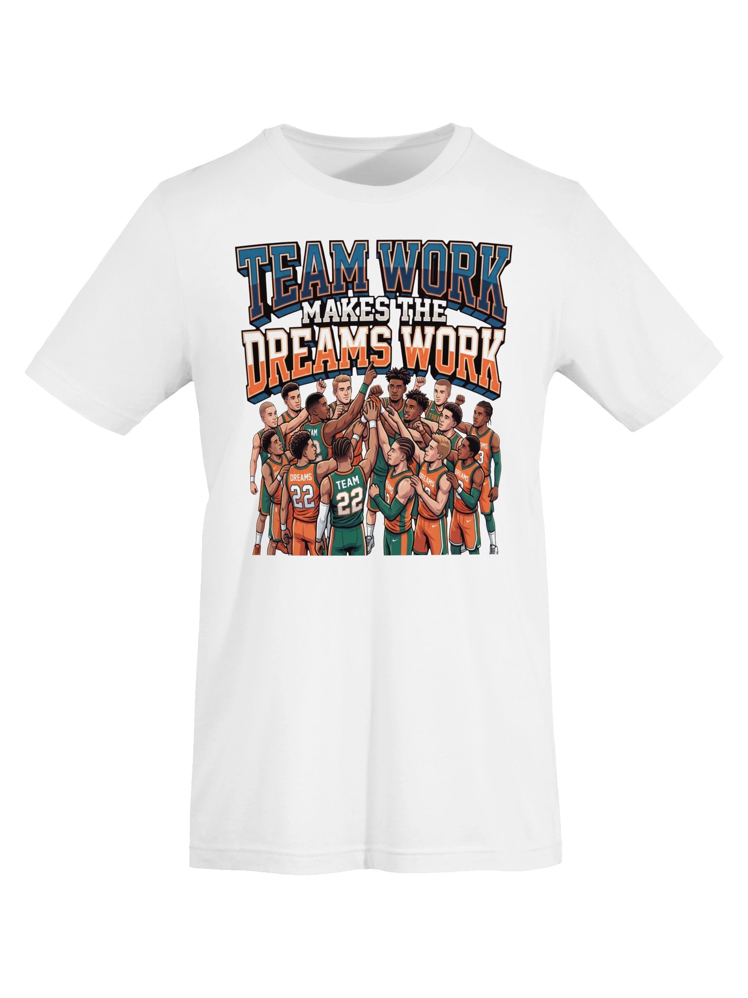 Teamwork makes the Dreams Work Basketball Statement Tee product image (5)
